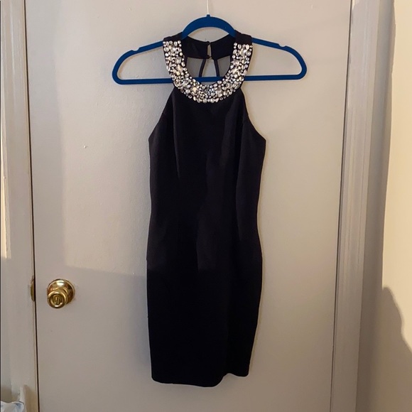 Navy Blue Bodycon Dress - Picture 1 of 4